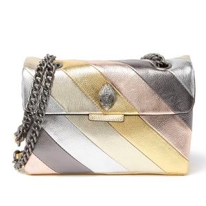 NWT Kurt Geiger Metallic Stripe Handbag